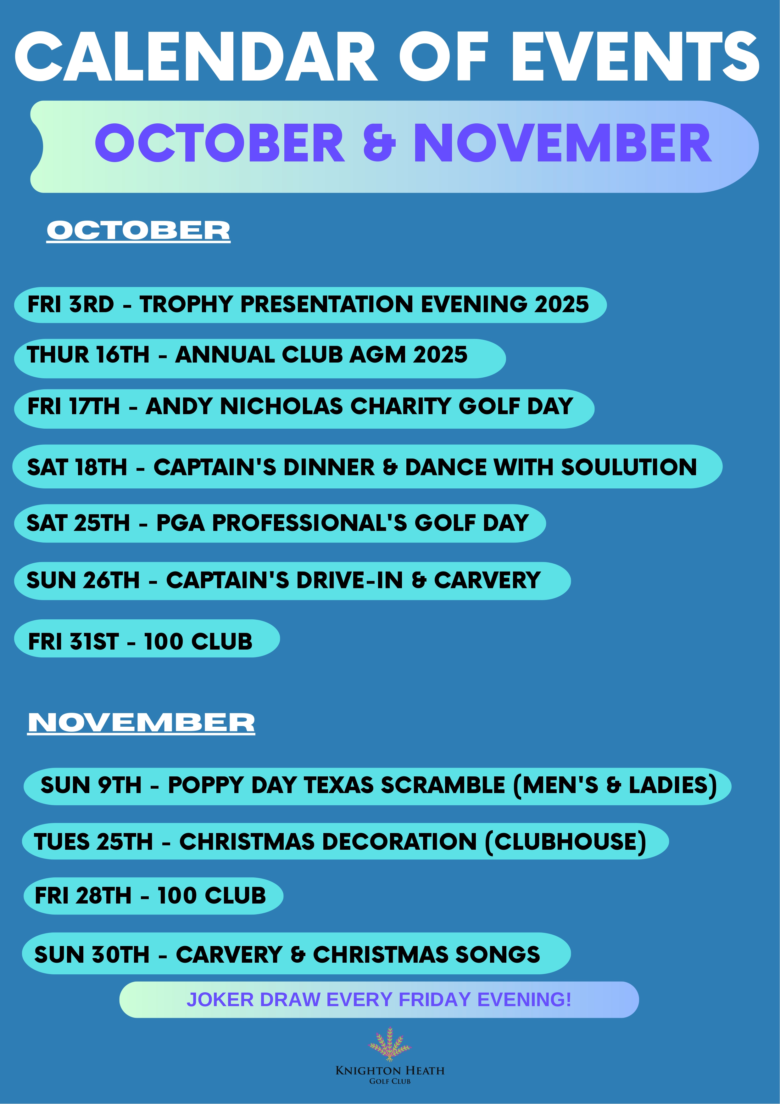 Upcoming Events